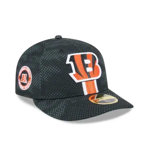 Flash Sale Cincinnati Bengals 2024 Sideline Low Profile 59FIFTY Fitted Hat - KTGCaps - Baseball caps for various teams, purchased online at a discount