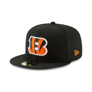 Discount Cincinnati Bengals Basic Black 59FIFTY Fitted Hat - KTGCaps - Baseball caps for various teams, purchased online at a discount