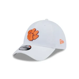 Fashion Clemson Tigers Chrome 39THIRTY Stretch Fit Hat - KTGCaps - Baseball caps for various teams, purchased online at a discount