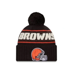 Clearance Cleveland Browns 2024 Cold Weather Black Pom Knit Hat - KTGCaps - Baseball caps for various teams, purchased online at a discount