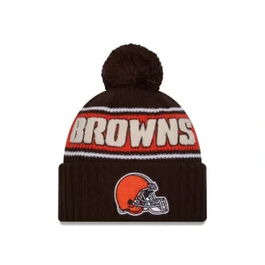 Clearance Cleveland Browns 2024 Cold Weather Sport Pom Knit Hat - KTGCaps - Baseball caps for various teams, purchased online at a discount