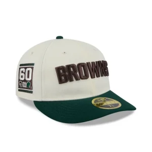 Clearance Cleveland Browns Forest Visor Retro Crown 59FIFTY Fitted Hat - KTGCaps - Baseball caps for various teams, purchased online at a discount