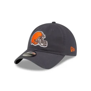 Clearance Cleveland Browns NFL Core Classic Graphite 9TWENTY Adjustable Hat - KTGCaps - Baseball caps for various teams, purchased online at a discount