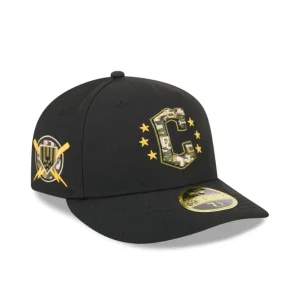 Clearance Cleveland Guardians Armed Forces Day 2024 Low Profile 59FIFTY Fitted H - KTGCaps - Baseball caps for various teams, purchased online at a discount