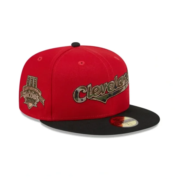 Shop Cleveland Guardians Camo Fill 59FIFTY Fitted Hat - KTGCaps - Baseball caps for various teams, purchased online at a discount