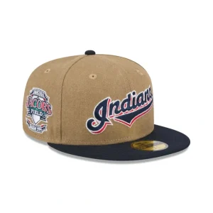Fashion Cleveland Guardians Canvas Crown 59FIFTY Fitted Hat - KTGCaps - Baseball caps for various teams, purchased online at a discount