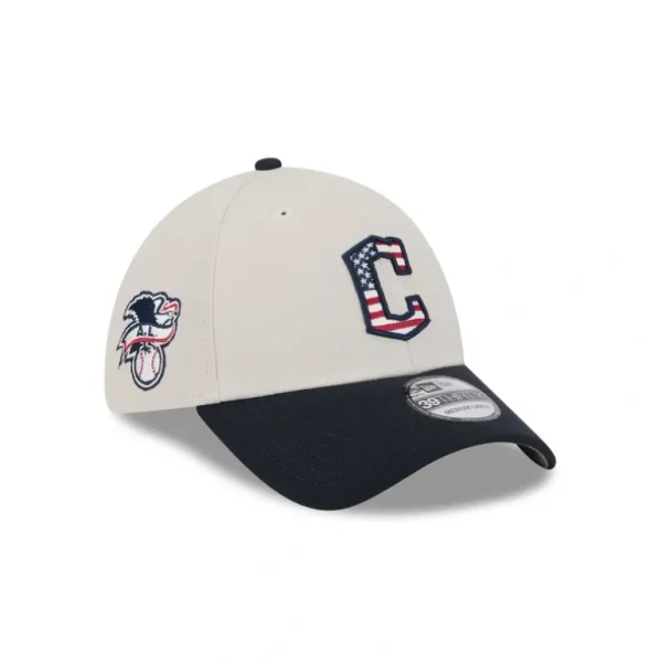Hot Cleveland Guardians Independence Day 2024 39THIRTY Stretch Fit Hat - KTGCaps - Baseball caps for various teams, purchased online at a discount