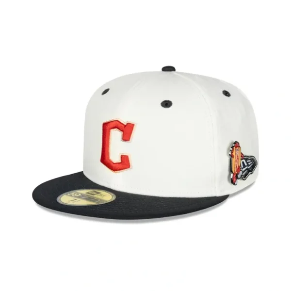 Sale Cleveland Guardians Mascot Pin 59FIFTY Fitted Hat - KTGCaps - Baseball caps for various teams, purchased online at a discount