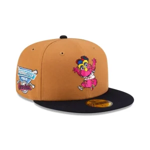 Flash Sale Cleveland Guardians Mini Mascot 59FIFTY Fitted Hat - KTGCaps - Baseball caps for various teams, purchased online at a discount