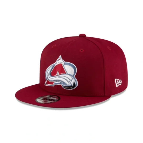 Clearance Colorado Avalanche Cardinal 9FIFTY Snapback Hat - KTGCaps - Baseball caps for various teams, purchased online at a discount