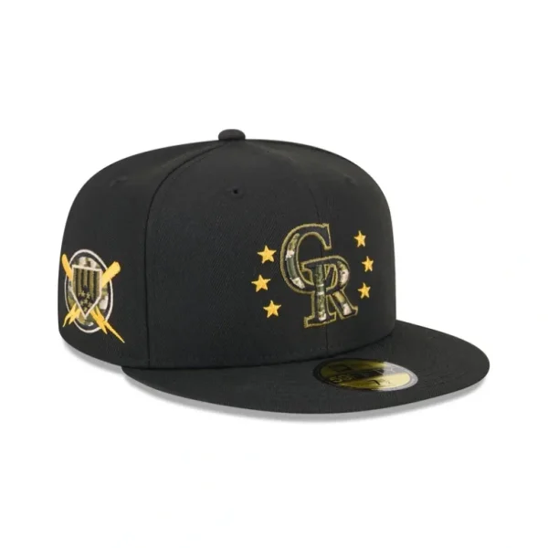 New Colorado Rockies Armed Forces Day 2024 59FIFTY Fitted Hat - KTGCaps - Baseball caps for various teams, purchased online at a discount