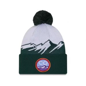 Fashion Colorado Rockies City Connect Pom Knit Hat - KTGCaps - Baseball caps for various teams, purchased online at a discount
