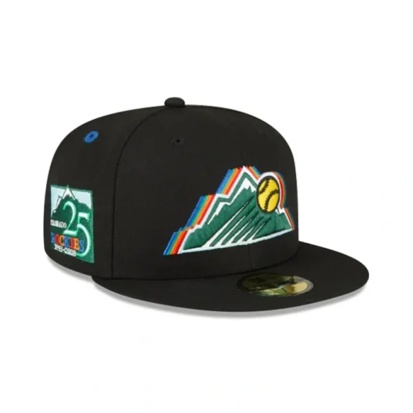 Flash Sale Colorado Rockies Multicolored Logo 59FIFTY Fitted Hat - KTGCaps - Baseball caps for various teams, purchased online at a discount