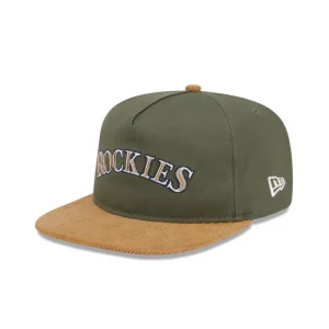 Flash Sale Colorado Rockies Olive Green Golfer Hat - KTGCaps - Baseball caps for various teams, purchased online at a discount