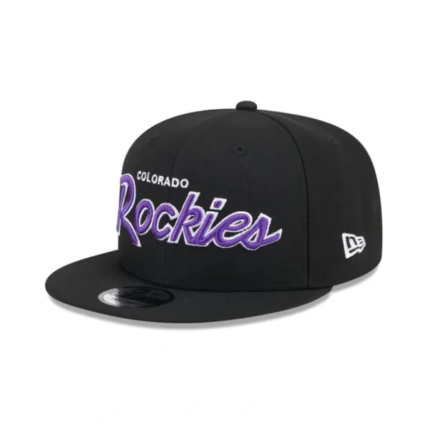 Fashion Colorado Rockies Wordmark 9FIFTY Snapback Hat - KTGCaps - Baseball caps for various teams, purchased online at a discount