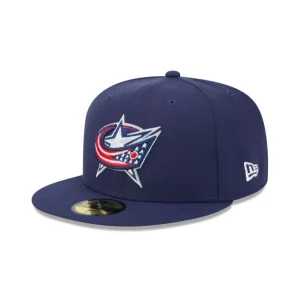 Fashion Columbus Blue Jackets 59FIFTY Fitted Hat - KTGCaps - Baseball caps for various teams, purchased online at a discount