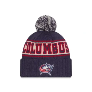 Hot Columbus Blue Jackets Retro Pom Knit Hat - KTGCaps - Baseball caps for various teams, purchased online at a discount