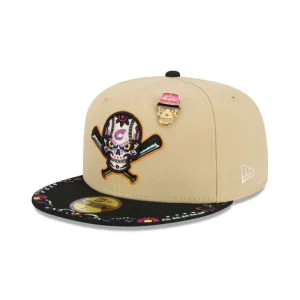 Fashion Columbus Clippers Skull Pin 59FIFTY Fitted Hat - KTGCaps - Baseball caps for various teams, purchased online at a discount