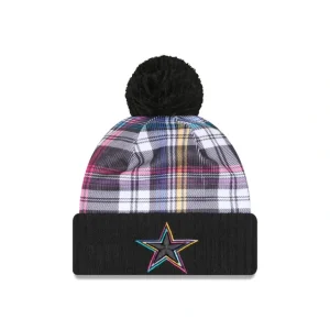 Fashion Dallas Cowboys 2024 Crucial Catch Sport Pom Knit Hat - KTGCaps - Baseball caps for various teams, purchased online at a discount