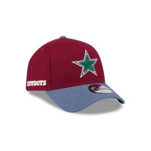 Fashion Dallas Cowboys Cherry 9FORTY AFrame Snapback Hat - KTGCaps - Baseball caps for various teams, purchased online at a discount