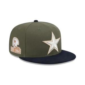 Fashion Dallas Cowboys Olive Green 59FIFTY Fitted Hat - KTGCaps - Baseball caps for various teams, purchased online at a discount