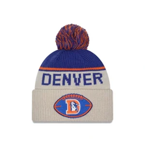 Online Denver Broncos 2024 Cold Weather Historic Pom Knit Hat - KTGCaps - Baseball caps for various teams, purchased online at a discount