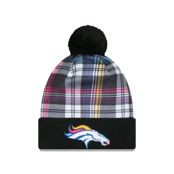 Shop Denver Broncos 2024 Crucial Catch Sport Pom Knit Hat - KTGCaps - Baseball caps for various teams, purchased online at a discount