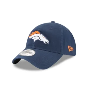 Flash Sale Denver Broncos Core Classic Blue 9TWENTY Adjustable Hat - KTGCaps - Baseball caps for various teams, purchased online at a discount
