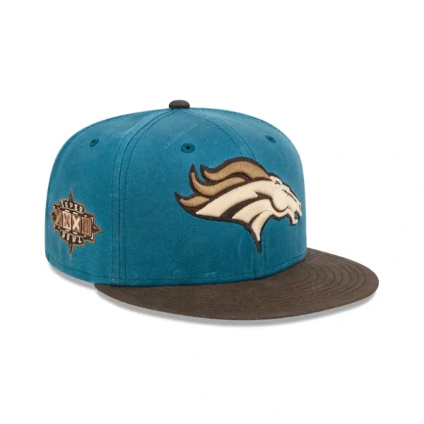 Fashion Denver Broncos Indigo 59FIFTY Fitted Hat - KTGCaps - Baseball caps for various teams, purchased online at a discount