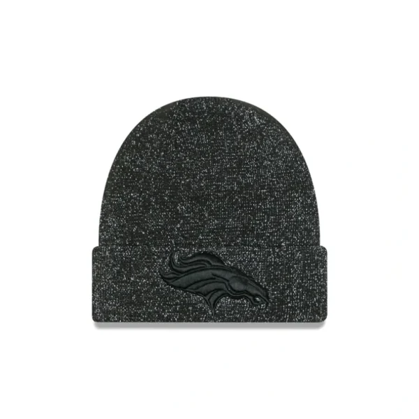 Online Denver Broncos Reflective Black Knit Beanie - KTGCaps - Baseball caps for various teams, purchased online at a discount