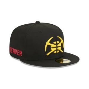 Online Denver Nuggets 2023 City Edition Alt 59FIFTY Fitted Hat - KTGCaps - Baseball caps for various teams, purchased online at a discount