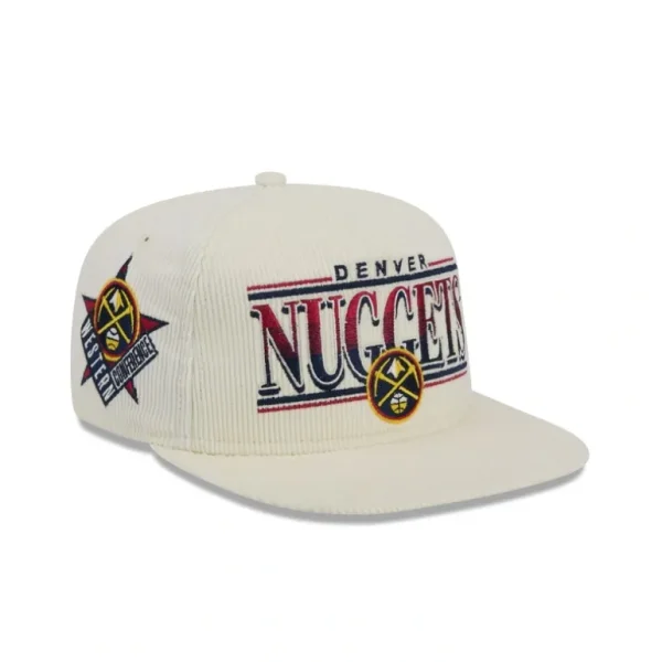 Clearance Denver Nuggets Throwback Corduroy Golfer Hat - KTGCaps - Baseball caps for various teams, purchased online at a discount