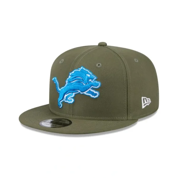 Fashion Detroit Lions Olive 9FIFTY Snapback Hat - KTGCaps - Baseball caps for various teams, purchased online at a discount