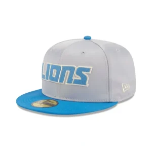 Discount Detroit Lions Satin 59FIFTY Fitted Hat - KTGCaps - Baseball caps for various teams, purchased online at a discount