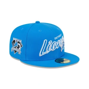 Flash Sale Detroit Lions Script Sided 59FIFTY Fitted Hat - KTGCaps - Baseball caps for various teams, purchased online at a discount