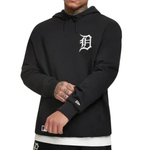 Clearance Detroit Tigers Essential Black Hoodie - KTGCaps - Baseball caps for various teams, purchased online at a discount
