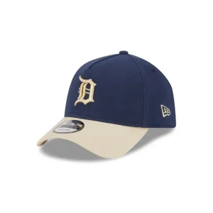 Clearance Detroit Tigers Moleskin Crown Navy 9FORTY AFrame Snapback Hat - KTGCaps - Baseball caps for various teams, purchased online at a discount