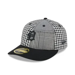 Fashion Detroit Tigers Patch Plaid Low Profile 59FIFTY Fitted Hat - KTGCaps - Baseball caps for various teams, purchased online at a discount