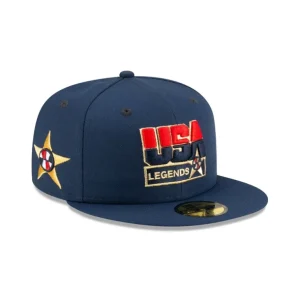 New Dream Team Navy 59FIFTY Fitted Hat - KTGCaps - Baseball caps for various teams, purchased online at a discount