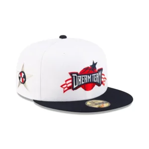 Clearance Dream Team Optic White 59FIFTY Fitted Hat - KTGCaps - Baseball caps for various teams, purchased online at a discount