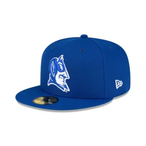 Fashion Duke Blue Devils Blue 59FIFTY Fitted Hat - KTGCaps - Baseball caps for various teams, purchased online at a discount