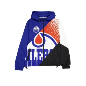 New Edmonton Oilers Sport Classics Color Block Windbreaker - KTGCaps - Baseball caps for various teams, purchased online at a discount