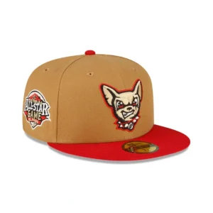 New El Paso Chihuahuas Wheat 59FIFTY Fitted Hat - KTGCaps - Baseball caps for various teams, purchased online at a discount