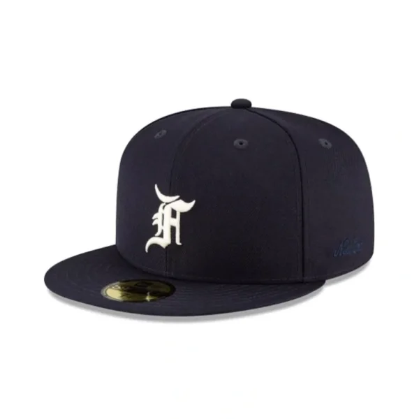 New Essentials By Fear Of God Navy 59FIFTY Fitted Hat - KTGCaps - Baseball caps for various teams, purchased online at a discount