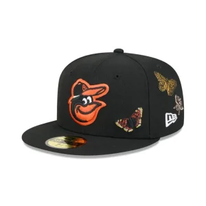 Fashion FELT x Baltimore Orioles Black 59FIFTY Fitted Hat - KTGCaps - Baseball caps for various teams, purchased online at a discount