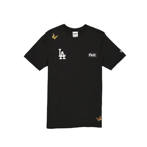 Flash Sale FELT x Los Angeles Dodgers Black TShirt - KTGCaps - Baseball caps for various teams, purchased online at a discount