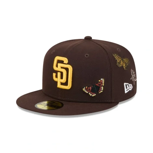 Fashion FELT x San Diego Padres Brown 59FIFTY Fitted Hat - KTGCaps - Baseball caps for various teams, purchased online at a discount