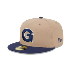 Shop Georgetown Hoyas Camel 59FIFTY Fitted Hat - KTGCaps - Baseball caps for various teams, purchased online at a discount
