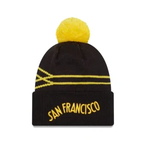 Fashion Golden State Warriors 2023 City Edition Pom Knit Hat - KTGCaps - Baseball caps for various teams, purchased online at a discount