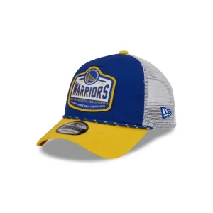 Fashion Golden State Warriors 2024 Rally Drive 9FORTY AFrame Trucker Hat - KTGCaps - Baseball caps for various teams, purchased online at a discount
